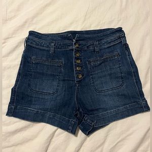 Pilcro Denim Shorts from Anthropologie // High-Rise Slim